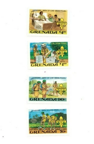 Grenada - 1982 - Boy Scouts - Set Of 4 Stamps - MNH Cover