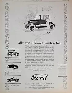 PUBLICITÉ DE PRESSE 1926 AUTOMOBILE FORD ALLEZ VOIR LA DERNIÈRE CRÉATION - Bild 1 von 1