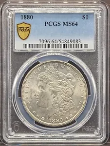 1880 (P) 1 Dollar Morgan Silber Dollar PCGS MS64 - Bild 1 von 4