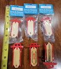 Lot of 4  Royal miniatures R5024 Doll house Mini Red sleds & 2 other no name