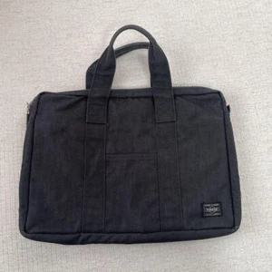 PORTER Bolso de Mano Negro Yoshida Bolso Lona Negro Usado de Japón - Imagen 1 de 10
