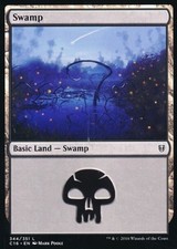 4 x Swamp (344/351) - Commander 2016 - Magic the Gathering MTG Basic Land
