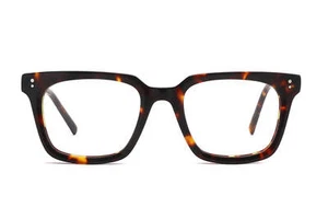 Square Eyeglasses Optical Premium Acetate Five-Barrel Arms VF0193 51-21-145 - Picture 1 of 15