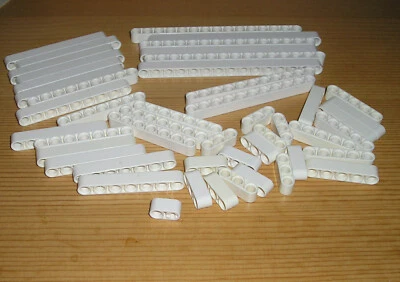 Lego Konvolut Liftarm dick gerade weiß z.B. 43857 32278 41239 32525 40490 (Z 5 ) - Bild 1 von 4