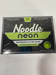 Noodle Neon Golf Balls Taylor Made Matte Lime Green 12 Pack - Picture 1 of 3