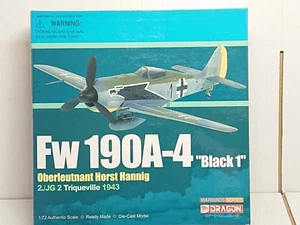 1/72 Dragon Wings Warbirds Focke Wulf Fw190A-4 Black 1 2./JG2 Richthofen ITEM - Foto 1 di 10