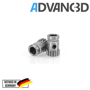 Advanc3D Dual Drive Gear Kit 1.75mm für 5mm Aufnahme aus gehärtetem Stahl - Bild 1 von 1