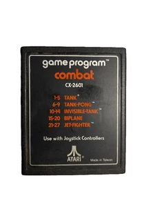 1978  VINTAGE Atari 2600 COMBAT Video Game Cartridge Only CX2601 - FREE SHIPPING - Picture 1 of 6