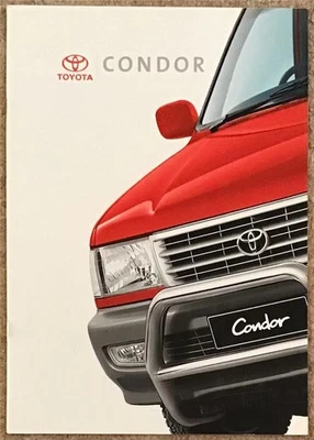 TOYOTA CONDOR Range Car Sales Brochure JUNE 2002 #MT1381 SOUTH AFRICA 2400i++++ - Image 1 of 4