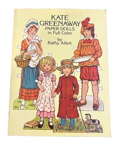 KATE GREENAWAY Paper Dolls in Full Color Book by Kathy Allert 1981 Dover Pub NEW - Picture 1 of 11