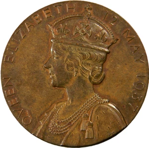 UK South Africa 1937 Bronze George VI Coronation Medal (04357) - Picture 1 of 3