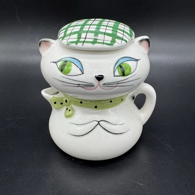 Holt Howard Cozy Kitten Creamer & Sugar Stackable Set 1959 Marked - Image 1 of 4