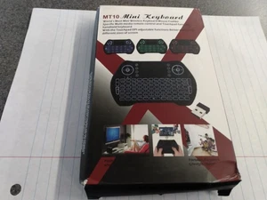 MT10 Wireless Mini Keyboard Mouse Combo New Damaged box - Picture 1 of 10