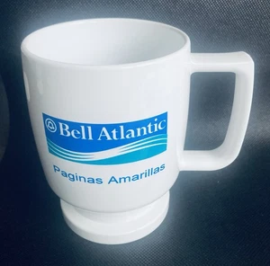 Vintage Bell Atlantic spanische Gelbe Seiten Paginas Amarillas Melamin Kaffeebecher neu aus altem Lagerbestand - Bild 1 von 7