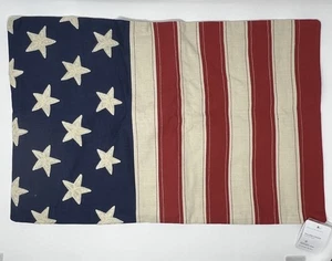 Pottery Barn American Flag Embroidered Lumbar Pillow Cover _16 x 26_NWT_#TI - Picture 1 of 8