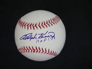 RALPH KINER SIGNED OMLB BASEBALL WITH "HOF '75" INSCRIPTION - PSA COA - Picture 1 of 7