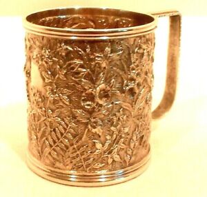 A repousse sterling child's mug, S. Kirk & Son, Baltimore c.1880