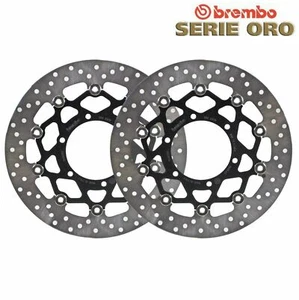 SUZUKI GSX-R 750 2008 2009 2010 COPPIA DISCHI FRENO ANTERIORE BREMBO SERIE ORO - Foto 1 di 1