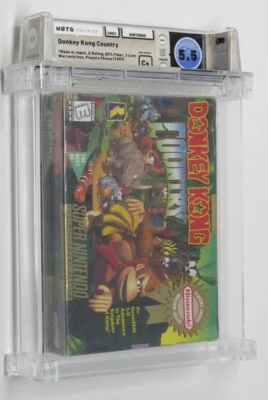 New Donkey Kong Country 1 Super Nintendo Factory Sealed Video Game Wata Graded  - Image 1 of 4