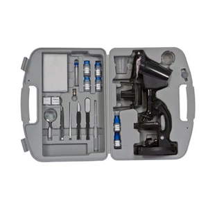 Vivitar 3 In 1 Die-Cast Metal Microscope 300x/600x/1200x 100 Piece Kit VIV-MIC-4 - Picture 1 of 1