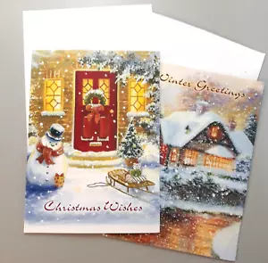 15 Sobres de Tarjetas de Navidad KMART 2 Diseños Saludos de Invierno Vintage + - Imagen 1 de 11