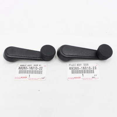 Juego de manivela de ventana de puerta delantera TOYOTA LAND CRUISER 69-86 FJ40 BJ40 genuino Foto 1 de 2