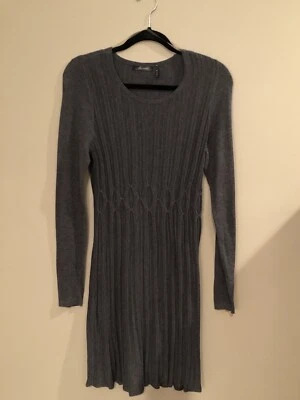 Womens Daisy Fuentes Charcoal Grey Long Sweater Medium M - Image 1 of 4