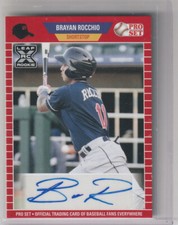 2021 LEAF PRO SET ROOKIE BASEBALL BRAYAN ROCCHIO AUTOGRAPH ROOKIE PS-BR1