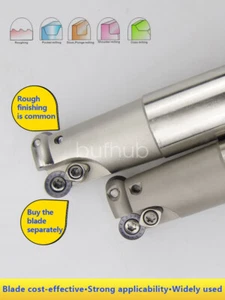 25mm EMRW 5R Round Nose Mill Cutter Straight Shank Indexable Milling Carbide CNC - Picture 1 of 3