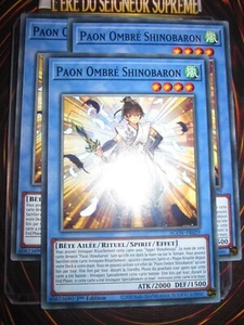 YU-GI-OH! PLAYSET (LOT DE 3) PAON OMBRE SHINOBARON AGOV-FR029 NEUF EDITION 1 - Picture 1 of 1