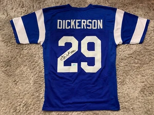 Eric Dickerson NFL HOF SIGNED custom INDIANAPOLIS COLTS Football JERSEY Auto COA - Picture 1 of 4