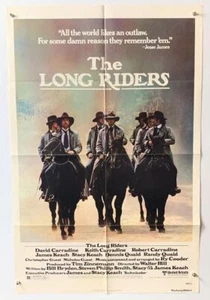 Póster original de la película vintage de The Long Riders Carradine-Keach-Quaid Brothers - Imagen 1 de 1