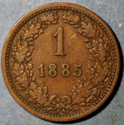 Austria Kreuzer 1885 Franz Joseph I KM# 2187 - Image 1 of 2