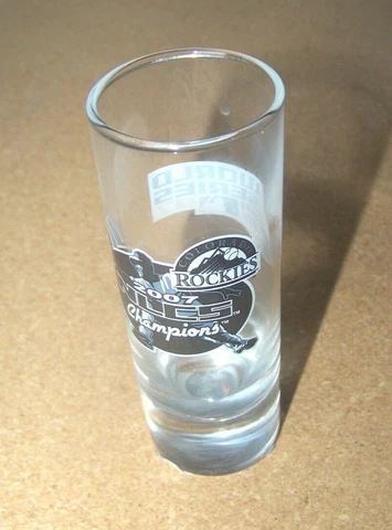 2007 NLCS Champions Colorado Rockies World Series shooter shotglass shot glass Cover