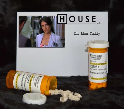 TV Show House MD Exact Replica "Lisa Cuddy" Prescripion Zolpidem* Pill Bottle  - Image 1 of 4