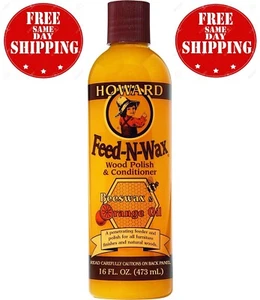 Howard Feed-N-Wax Wood Polish and Conditioner, 16-Ounce - Picture 1 of 3