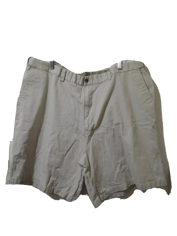Pantalones Cortos Farah Para Hombre 44 Beige Caqui Bolsillos con Cremallera Algodón Frente Plano Pesca Foto 1 de 4