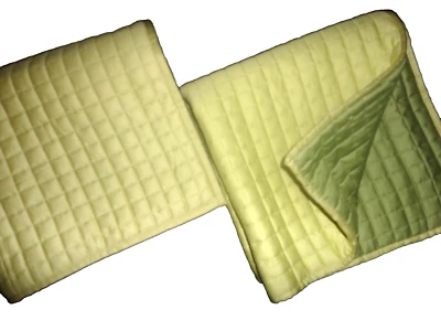 CRATE & BARREL ALOE VERDE DOS TONOS ACOLCHADO (2) FUNDAS DE ALMOHADA ESTÁNDAR 20 X 26 Foto 1 de 4