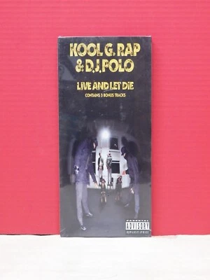 Sealed CD Longbox Kool G. Rap & D.J. Polo Live And Let Die 1992 Cold Chillin' - Image 1 of 4