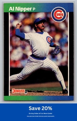 Al Nipper 1989 Donruss #394b Chicago Cubs - Image 1 of 2