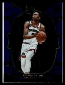 2022 Panini Select #74 Peyton Watson Blue RC NM - Imagen 1 de 2