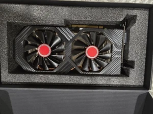 XFX 8GB RX580 Radeon Graphics Card GDDR5 AMD XXX Edition Black GTS OC+ - Afbeelding 1 van 12