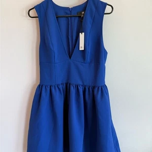 Blaues ärmelloses Kleid neu mit Etikett wunderschön Größe 8 - Bild 1 von 7