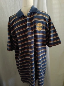 Speights Gold Medal Blue Striped Polo Shirt Size XL - Bild 1 von 5
