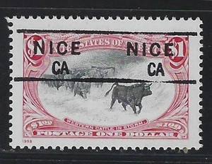 Dollar Denom Precancels - CA - Nice - 3209h-834.5 - $1 Trans-Mississippi - Picture 1 of 2