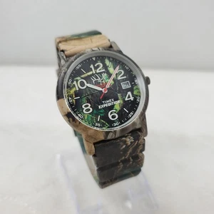 TIMEX EXPEDITION ROCKY MOUNTAIN FLK FOUNDATION INDIGLO TSA151 CAMO HUNTING WATCH - Picture 1 of 10