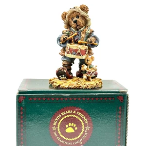 Ornament Boyds Bears Nativity Series #4 Matthew as the Drummer 12 Ed. #2415 1998 - Imagen 1 de 9