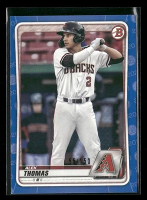 2020 Bowman Draft #BD-195 Alek Thomas Blue #/150 - Image 1 of 2