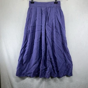J. Jill Women’s Light Purple Rayon Linen Skirt 6 Lagenlook Minimalist Vintage - Picture 1 of 20
