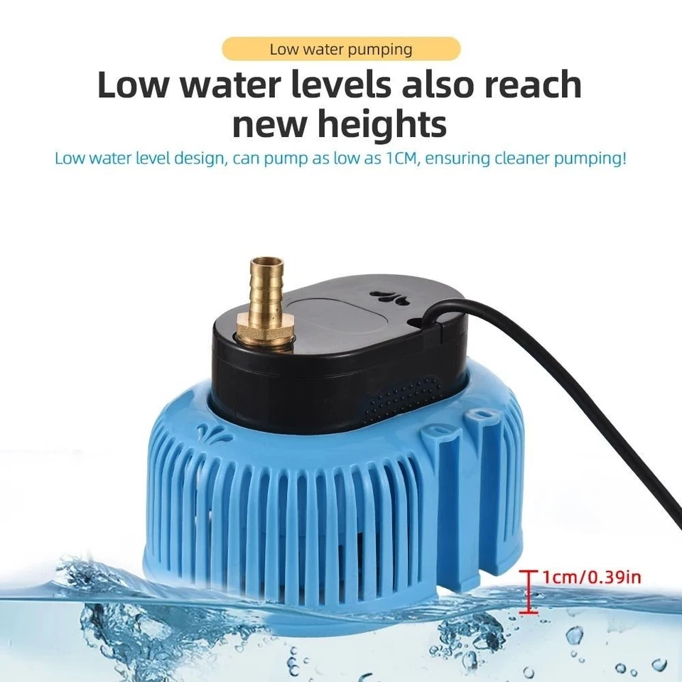 Pool Cover Pump Above Ground Submersible Sump Pump 75W 2000L/H Swimming - image 1 of 4